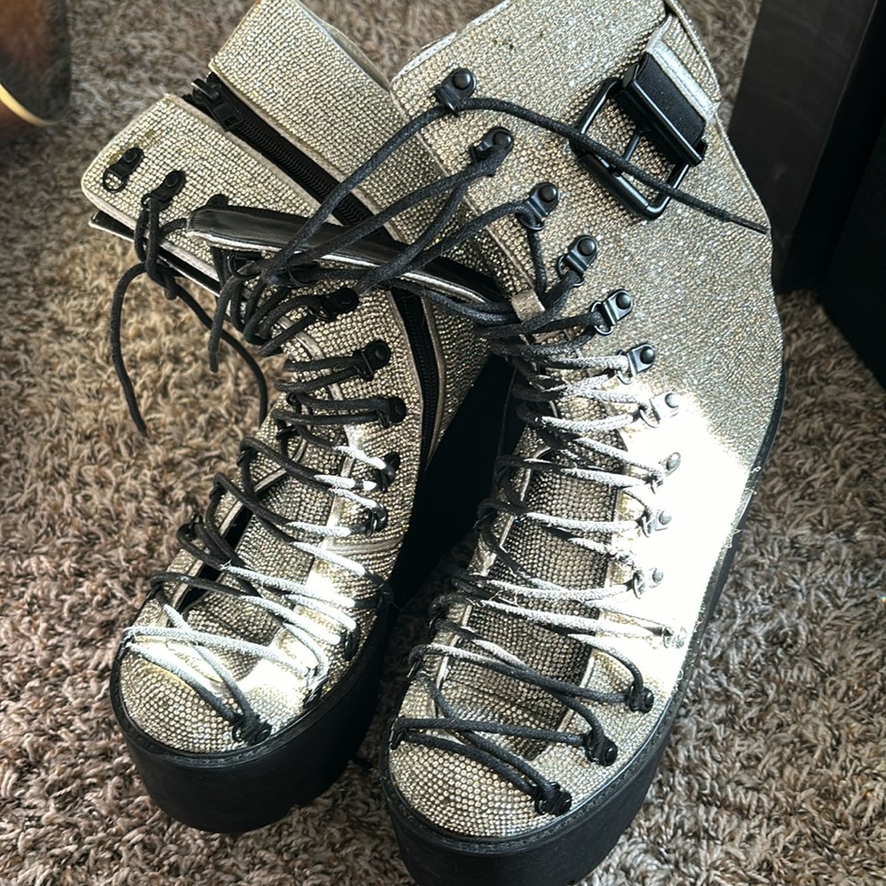 Rhinestone Demonia boots